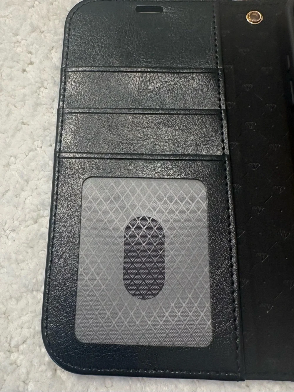 iPhone 17 Detachable Wallet Case MagSafe Vegan Leather Black Shockproof RFID